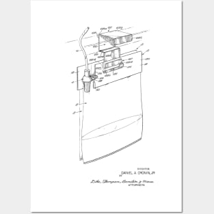 Urinary Drainage System Vintage Patent Hand Drawing Posters and Art